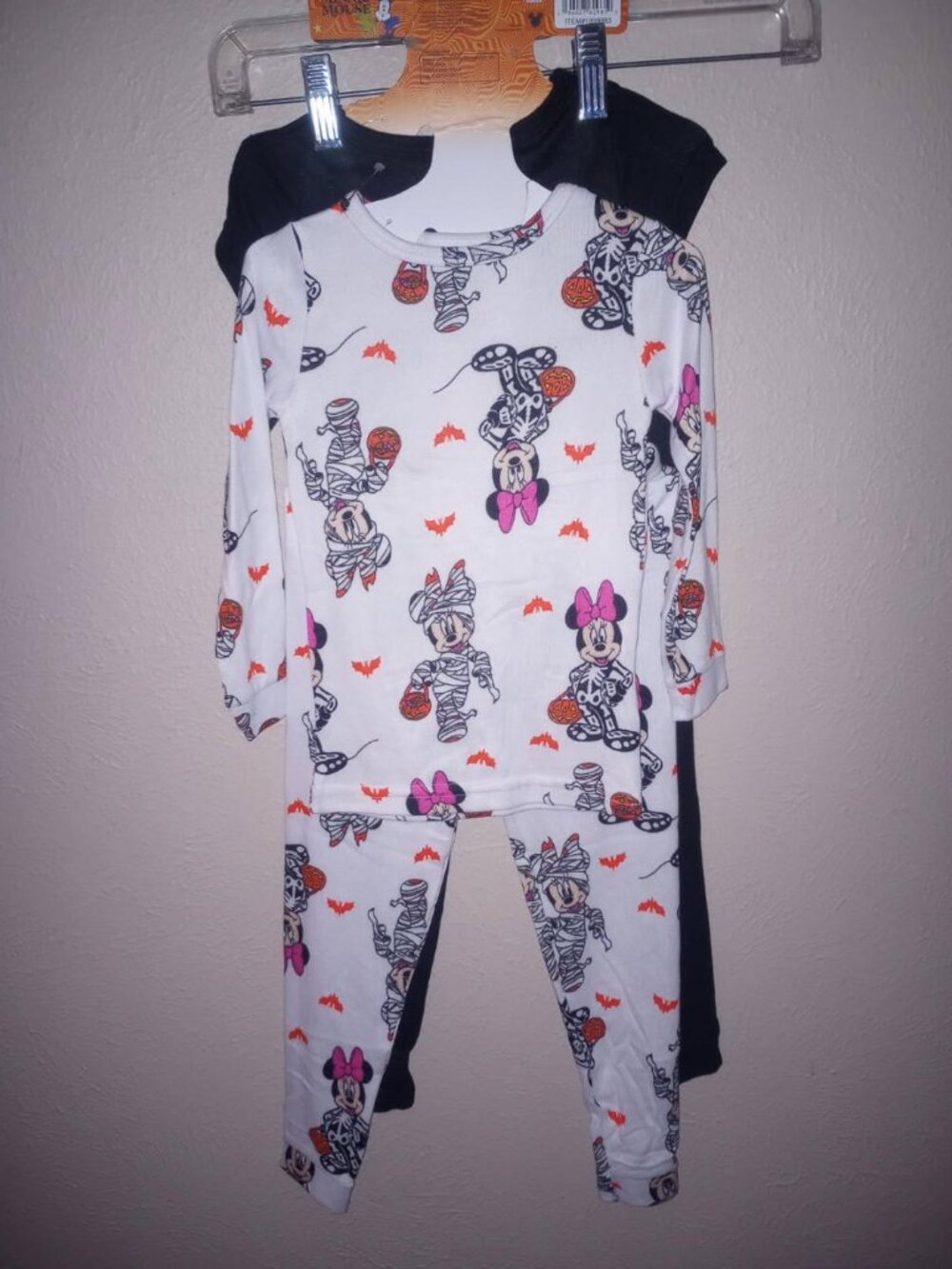 Disney Minnie Mouse Toddler Girls Size 3T Halloween 4 Piece Pajama Set NWT - Picture 7 of 7